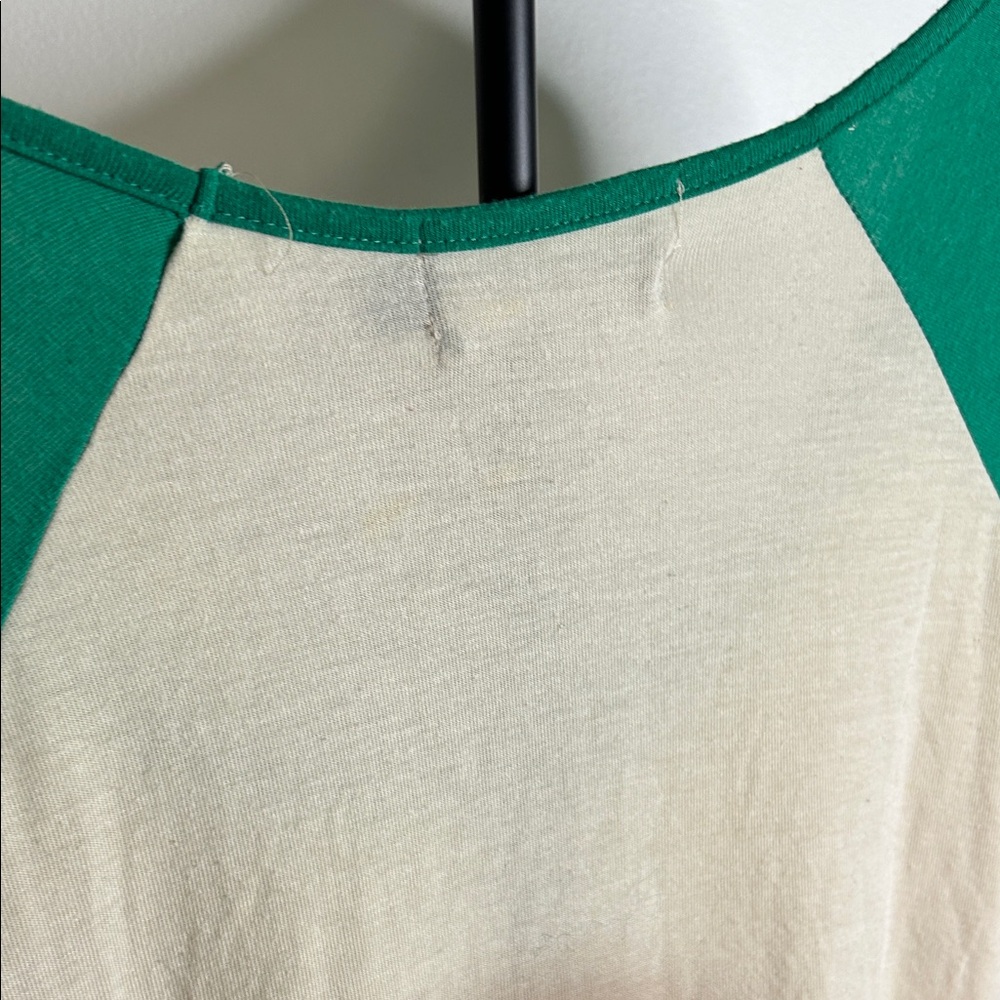 MINKPINK Green and Cream Floral Graphic Long Sleeve Top - Picture 9 of 11